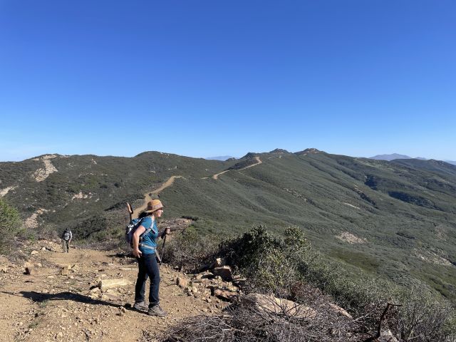 Kathy enjoys the view.